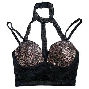 Victoria’s Secret Very Sexy 32 C Lace Bustier Bra black